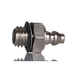 SMC M Series Straight Threaded Adaptor, M5 Male to Push In 4 mm, Threaded-to-Tube Connection Style