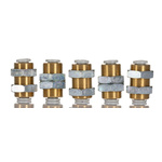 SMC KQ2 Series Bulkhead Tube-to-Tube Adaptor, Push In 6 mm to Push In 6 mm, Tube-to-Tube Connection Style