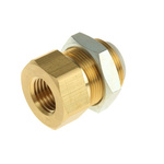 SMC KQ2 Series Bulkhead Threaded-to-Tube Adaptor, Rc 1/4 Female to Push In 10 mm, Threaded-to-Tube Connection Style