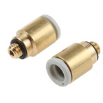 SMC KQ2 Series Straight Threaded Adaptor, M5 Male to Push In 6 mm, Threaded-to-Tube Connection Style