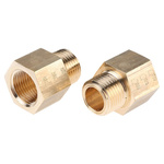 Legris Straight Threaded Adaptor, NPT 3/8 Male to G 3/8 Female, Threaded Connection Style