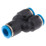 Festo QSY Series Y Tube-to-Tube Adaptor, Push In 8 mm to Push In 8 mm, Tube-to-Tube Connection Style, 153150