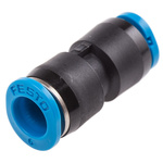 Festo QSM Series Reducer Nipple, Push In 6 mm to Push In 4 mm, Tube-to-Tube Connection Style, 153327