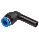 Festo QSL Series Elbow Tube-toTube Adaptor, Push In 8 mm to Push In 6 mm, Tube-to-Tube Connection Style, 153062
