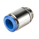 Festo QS Series Straight Threaded Adaptor, G 3/8 Male to Push In 12 mm, Threaded-to-Tube Connection Style, 186114