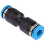 Festo QS Series Straight Tube-to-Tube Adaptor, Push In 4 mm to Push In 4 mm, Tube-to-Tube Connection Style, 153031