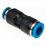 Festo QS Series Reducer Nipple, Push In 8 mm to Push In 6 mm, Tube-to-Tube Connection Style, 153038