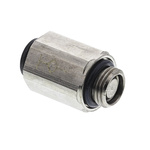 Legris LF3000 Series Straight Threaded Adaptor, G 1/8 Male to Push In 6 mm, Threaded-to-Tube Connection Style