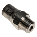 Legris LF3800 Series Straight Threaded Adaptor, R 1/8 Male to Push In 6 mm, Threaded-to-Tube Connection Style