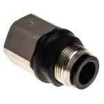Legris LF3000 Series Bulkhead Threaded-to-Tube Adaptor, G 1/2 Female to Push In 12 mm, Threaded-to-Tube Connection Style