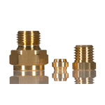 Norgren ENOTS Series Straight Threaded Adaptor, Push In 4 mm to G 1/8 Male, Threaded-to-Tube Connection Style