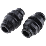 Legris LF3000 Series Bulkhead Tube-to-Tube Adaptor, Push In 12 mm to Push In 12 mm, Tube-to-Tube Connection Style