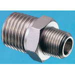 Legris LF3000 Series Straight Threaded Adaptor, R 3/4 Male to R 3/4 Male, Threaded Connection Style