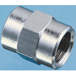 Legris LF3000 Series Straight Threaded Adaptor, G 1/8 Female to G 3/8 Female, Threaded Connection Style