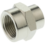 Legris LF3000 Series Straight Threaded Adaptor, G 1/4 Female to G 3/8 Female, Threaded Connection Style