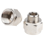 Legris LF3000 Series Straight Threaded Adaptor, G 3/8 Male to G 1/2 Female, Threaded Connection Style