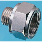 Legris LF3000 Series Straight Threaded Adaptor, G 1/2 Male to G 1/2 Female, Threaded Connection Style