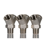 Legris 0911 Series Y Threaded Adaptor, R 1/4 Male to G 1/4 Female, Threaded Connection Style