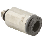 Legris LF3000 Series Straight Threaded Adaptor, M3 Male to Push In 4 mm, Threaded-to-Tube Connection Style