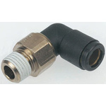 Legris LF3000 Series Elbow Threaded Adaptor, R 1/8 Male to Push In 4 mm, Threaded-to-Tube Connection Style