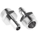 Legris LF3000 Series Straight Threaded Adaptor, G 3/8 Male to Push In 8 mm, Threaded-to-Tube Connection Style