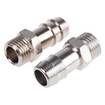 Legris LF3000 Series Straight Threaded Adaptor, G 1/4 Male to Push In 12 mm, Threaded-to-Tube Connection Style