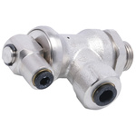 Legris Straight Threaded Adaptor, G 1/4 Male to Push In 6 mm, Threaded-to-Tube Connection Style