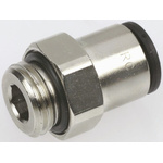 Legris LF3000 Series Straight Threaded Adaptor, M12 Male to Push In 8 mm, Threaded-to-Tube Connection Style