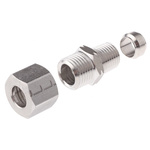 Legris LF3000 Series Straight Threaded Adaptor, NPT 1/4 Male to Push In 10 mm, Threaded-to-Tube Connection Style