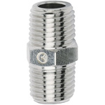 SMC 25 Series Bulkhead Threaded Adaptor, R 1/2 Male to R 1/2 Male, Threaded Connection Style