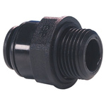 John Guest PM Series Straight Threaded Adaptor, R 1/2 Male to Push In 12 mm, Threaded-to-Tube Connection Style