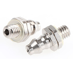 SMC M Series Straight Threaded Adaptor, M3 Male to Barbed 4 mm, Threaded-to-Tube Connection Style