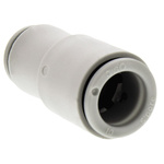 SMC KQ2 Series Straight Tube-to-Tube Adaptor, Push In 8 mm to Push In 10 mm, Tube-to-Tube Connection Style