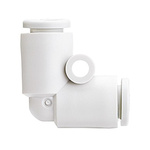 SMC KQ2 Series Elbow Tube-toTube Adaptor, Push In 4 mm to Push In 4 mm, Tube-to-Tube Connection Style