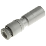 SMC KQ2 Series Straight Tube-to-Tube Adaptor, Push In 4 mm to Push In 8 mm, Tube-to-Tube Connection Style