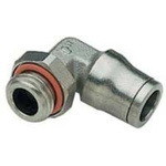 Legris LF3600 Series Elbow Threaded Adaptor, G 1/8 Male to Push In 8 mm, Threaded-to-Tube Connection Style