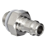 SMC M Series Straight Threaded Adaptor, M5 Male to Push In 6 mm, Threaded-to-Tube Connection Style