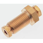 Norgren 22 Series Bulkhead Threaded-to-Tube Adaptor, G 3/8 Female, Threaded-to-Tube Connection Style