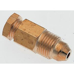 Norgren 22 Series Straight Tube-to-Tube Adaptor, 1/4 in to 3/16 in, Tube-to-Tube Connection Style