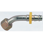 Parker 82 Series Elbow Threaded Adaptor, G 3/8 Female to Push In 10 mm, Threaded-to-Tube Connection Style