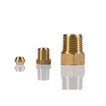 Norgren ENOTS Series Straight Threaded Adaptor, R 1/4 Male to Push In 4 mm, Threaded-to-Tube Connection Style