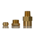 Norgren ENOTS Series Straight Threaded Adaptor, R 1/8 Male to Push In 8 mm, Threaded-to-Tube Connection Style