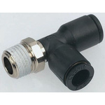 Legris LF3000 Series Tee Threaded Adaptor, Push In 4 mm to Push In 4 mm, Threaded-to-Tube Connection Style