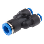 Festo QSY Series Y Tube-to-Tube Adaptor, Push In 8 mm to Push In 4 mm, Tube-to-Tube Connection Style, 130610