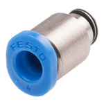Festo QS Series Straight Threaded Adaptor, M3 Male to Push In 4 mm, Threaded-to-Tube Connection Style, 153314