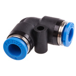 Festo QSL Series Elbow Tube-toTube Adaptor, Push In 6 mm to Push In 6 mm, Tube-to-Tube Connection Style, 153071