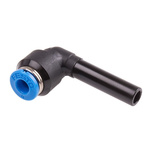 Festo QSL Series Elbow Tube-toTube Adaptor, Push In 6 mm to Push In 4 mm, Tube-to-Tube Connection Style, 153061