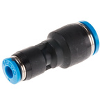Festo QS Series Reducer Nipple, Push In 8 mm to Push In 4 mm, Tube-to-Tube Connection Style, 130606