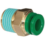 SMC KR Series Straight Threaded Adaptor, R 1/4 Male to Push In 12 mm, Threaded-to-Tube Connection Style