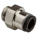 Legris LF3000 Series Straight Threaded Adaptor, G 3/8 Male to Push In 16 mm, Threaded-to-Tube Connection Style